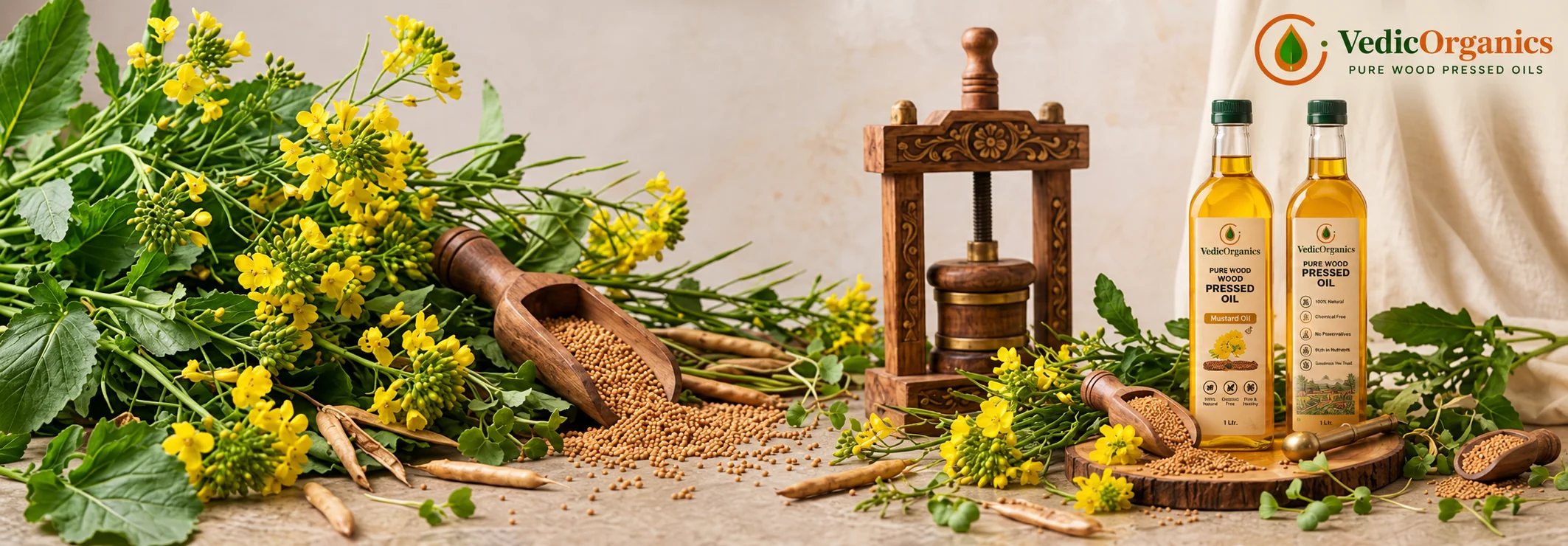 Traditional VedicOrganics Cold Pressed Oil Heritage