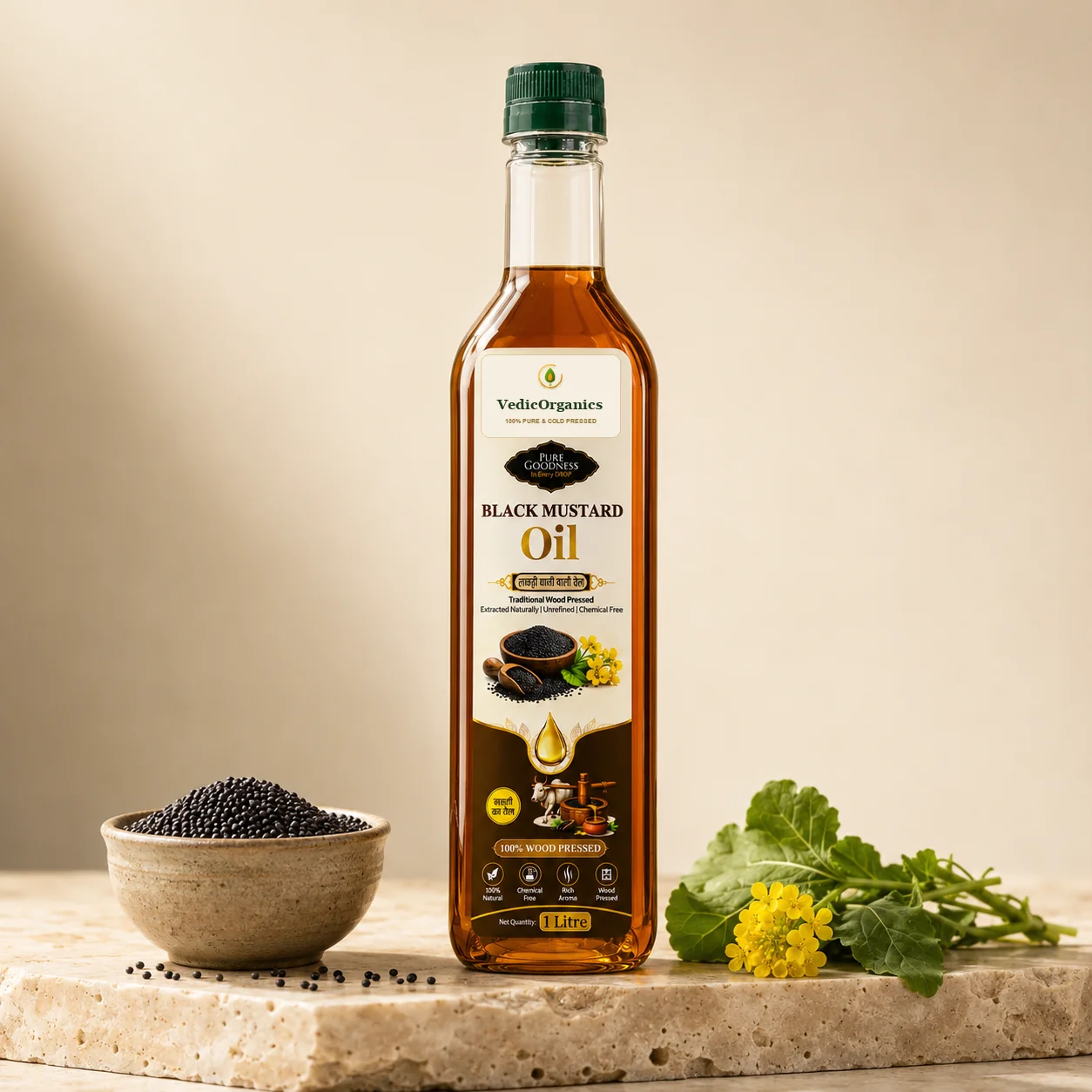 Wood Pressed Black Mustard Oil